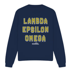 Old School Unisex Adult Fraternity Sweatshirt - XL, Navy