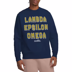Old School Unisex Adult Fraternity Sweatshirt - XL, Navy