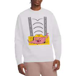 Teenage Mutant Ninja Turtles Unisex Adult Krang Suit Sweatshirt - XXL, White