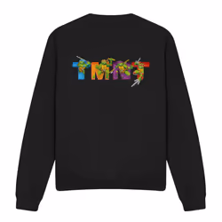 Teenage Mutant Ninja Turtles Unisex Adult Arcade Main Screen Sweatshirt - XL, Black