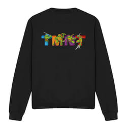 Teenage Mutant Ninja Turtles Unisex Adult Arcade Main Screen Sweatshirt - XL, Black
