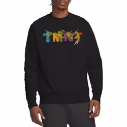 Teenage Mutant Ninja Turtles Unisex Adult Arcade Main Screen Sweatshirt - XL, Black
