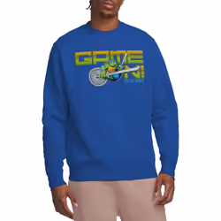 Teenage Mutant Ninja Turtles Unisex Adult Game On! Sweatshirt - S, Royal Blue