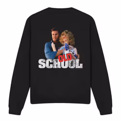 Old School Unisex Adult Frank And Friend Sweatshirt - S, Black