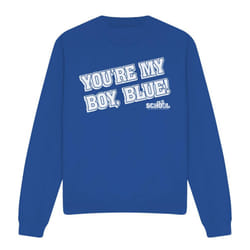 Old School Unisex Adult My Boy Blue Sweatshirt - XXL, Royal Blue