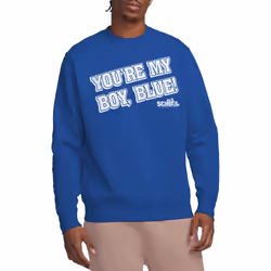 Old School Unisex Adult My Boy Blue Sweatshirt - XXL, Royal Blue
