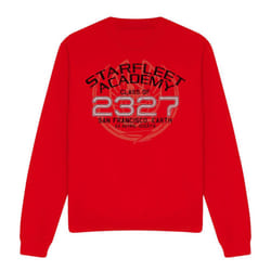 Star Trek Unisex Adult Graduation Jean-Luc Picard Sweatshirt - S, Red