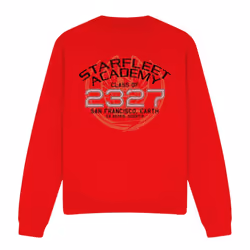 Star Trek Unisex Adult Graduation Jean-Luc Picard Sweatshirt - XXL, Red