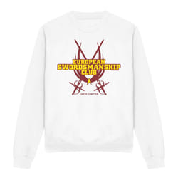 Star Trek Unisex Adult Swordsmanship Club Sweatshirt - XL, White