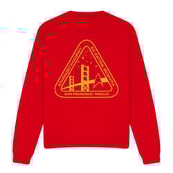 Star Trek Unisex Adult Gold Academy Sweatshirt - S, Red
