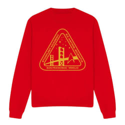 Star Trek Unisex Adult Gold Academy Sweatshirt - L, Red