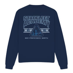 Star Trek Unisex Adult Starfleet Academy Earth Sweatshirt - M, Navy