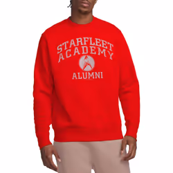 Star Trek Unisex Adult Alumni Sweatshirt - XXL, Red