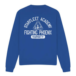 Star Trek Unisex Adult Varsity Sweatshirt - XXL, Royal Blue