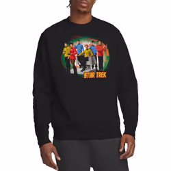 Star Trek Unisex Adult Enterprise's Finest Sweatshirt - XL, Black