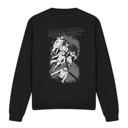 Star Trek Unisex Adult Tilted Bridge Retro Sweatshirt - S, Black