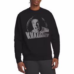 Star Trek Unisex Adult Khan Distressed Sweatshirt - S, Black