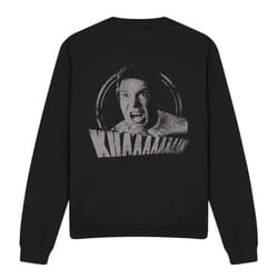 Star Trek Unisex Adult Khan Distressed Sweatshirt - XXL, Black