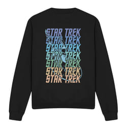 Star Trek Unisex Adult Enterprise Multi Logo Sweatshirt - M, Black