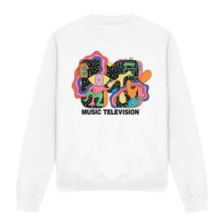MTV Unisex Adult Expression Sweatshirt - XXL, White