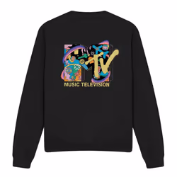 MTV Unisex Adult Vacation Icons Sweatshirt - XXL, Black