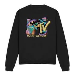 MTV Unisex Adult Vacation Icons Sweatshirt - XXL, Black