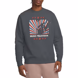 MTV Unisex Adult Americana Sweatshirt - XL, Charcoal