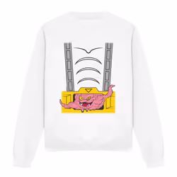 Teenage Mutant Ninja Turtles Unisex Adult Krang Suit Sweatshirt - XL, White