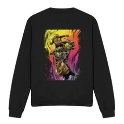 Teenage Mutant Ninja Turtles Unisex Adult Hot Rainbow Warriors Sweatshirt - XXL, Black