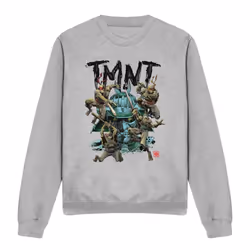 Teenage Mutant Ninja Turtles Unisex Adult Feudal Japan Sweatshirt - S, Sport Heather