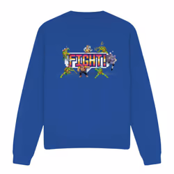 Teenage Mutant Ninja Turtles Unisex Adult Arcade Fight Sweatshirt - XL, Royal Blue