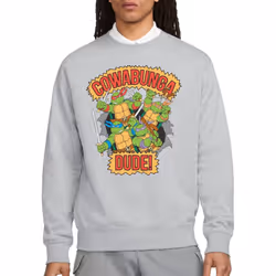 Teenage Mutant Ninja Turtles Unisex Adult Cowabunga Dude Sweatshirt - M, Sport Heather