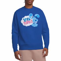 Blue's Clues & You! Unisex Adult Let's Think Sweatshirt - XXL, Royal Blue