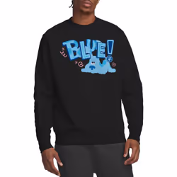 Blue's Clues & You! Unisex Adult Puppy! Sweatshirt - XXL, Black
