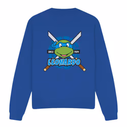 Teenage Mutant Ninja Turtles Unisex Adult Since 1984 Leonardo Sweatshirt - M, Royal Blue