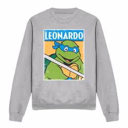 Teenage Mutant Ninja Turtles Unisex Adult Leonardo Sweatshirt - M, Sport Heather