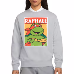 Teenage Mutant Ninja Turtles Unisex Adult Raphael Sweatshirt - XL, Sport Heather