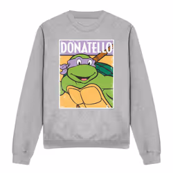 Teenage Mutant Ninja Turtles Unisex Adult Donatello Sweatshirt - S, Sport Heather