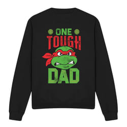 Teenage Mutant Ninja Turtles Unisex Adult One Tough Dad Fathers Day Sweatshirt - XL, Black