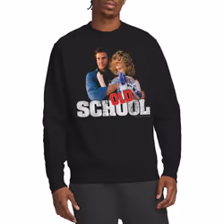 Old School Unisex Adult Frank And Friend Sweatshirt - XXL, Black