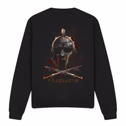 Gladiator Unisex Adult Helmet Sweatshirt - L, Black