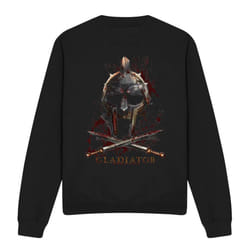 Gladiator Unisex Adult Helmet Sweatshirt - L, Black