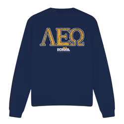 Old School Unisex Adult Leo Sweatshirt - XXL, Navy