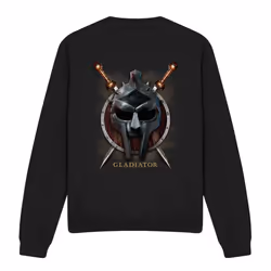 Gladiator Unisex Adult Maximus Helmet Sweatshirt - S, Black