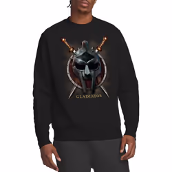 Gladiator Unisex Adult Maximus Helmet Sweatshirt - S, Black