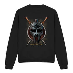 Gladiator Unisex Adult Maximus Helmet Sweatshirt - XL, Black