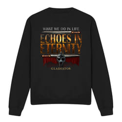 Gladiator Unisex Adult Echoes In Eternity Sweatshirt - XL, Black