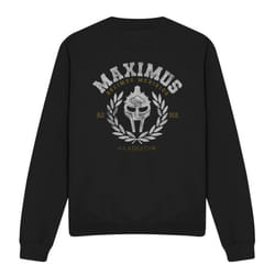 Gladiator Unisex Adult Academy Wreath Sweatshirt - XXL, Black