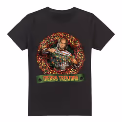 Star Trek Mens Merry Trekmas Christmas T-Shirt - XL, Black