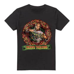 Star Trek Mens Merry Trekmas Christmas T-Shirt - 3XL, Black